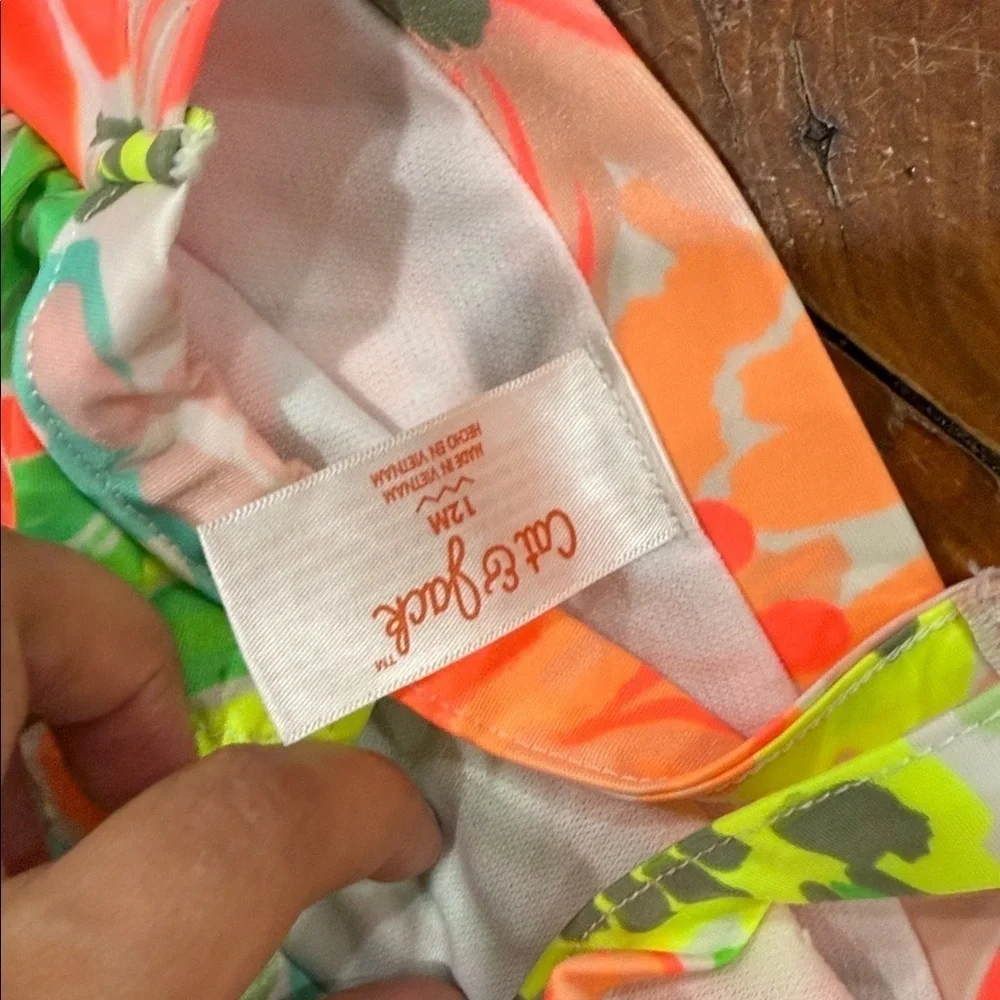 Baby Girl bundle of swimsuit onsies shorts dresses size 12 months